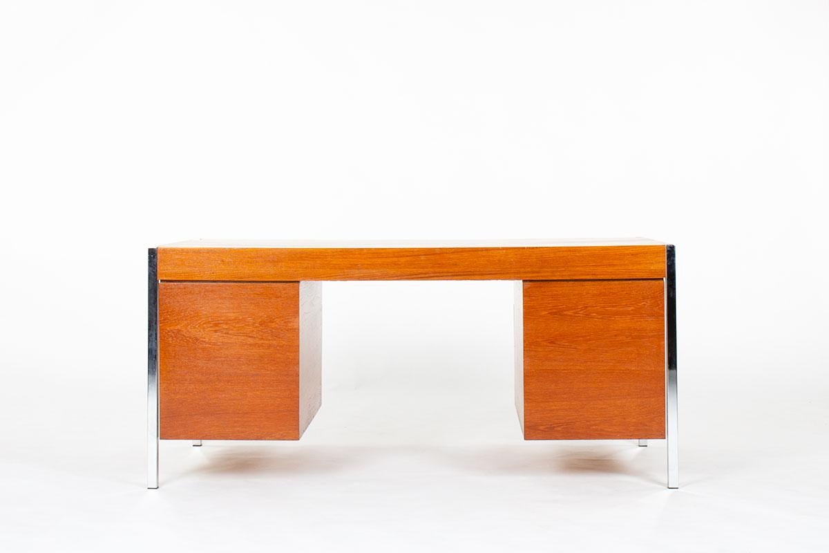 CM223 desk by Pierre Paulin for Thonet 1950 In Good Condition For Sale In JASSANS-RIOTTIER, FR