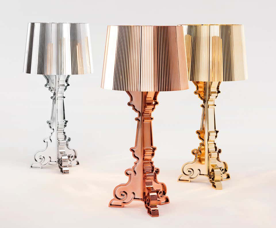 Kartell Bourgie Lamp in Silver by Ferruccio Laviani For Sale at 1stDibs