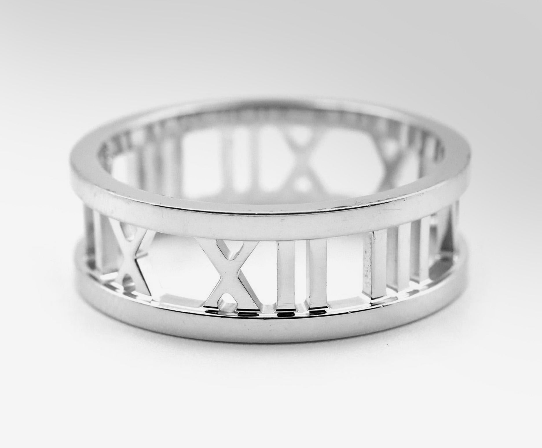 Tiffany & Co. Atlas Roman Numeral Band Ring