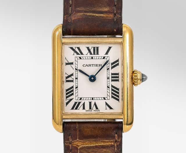 Cartier Tank Chinoise 2305 Factory Diamonds Navy Blue Strap For Sale at ...