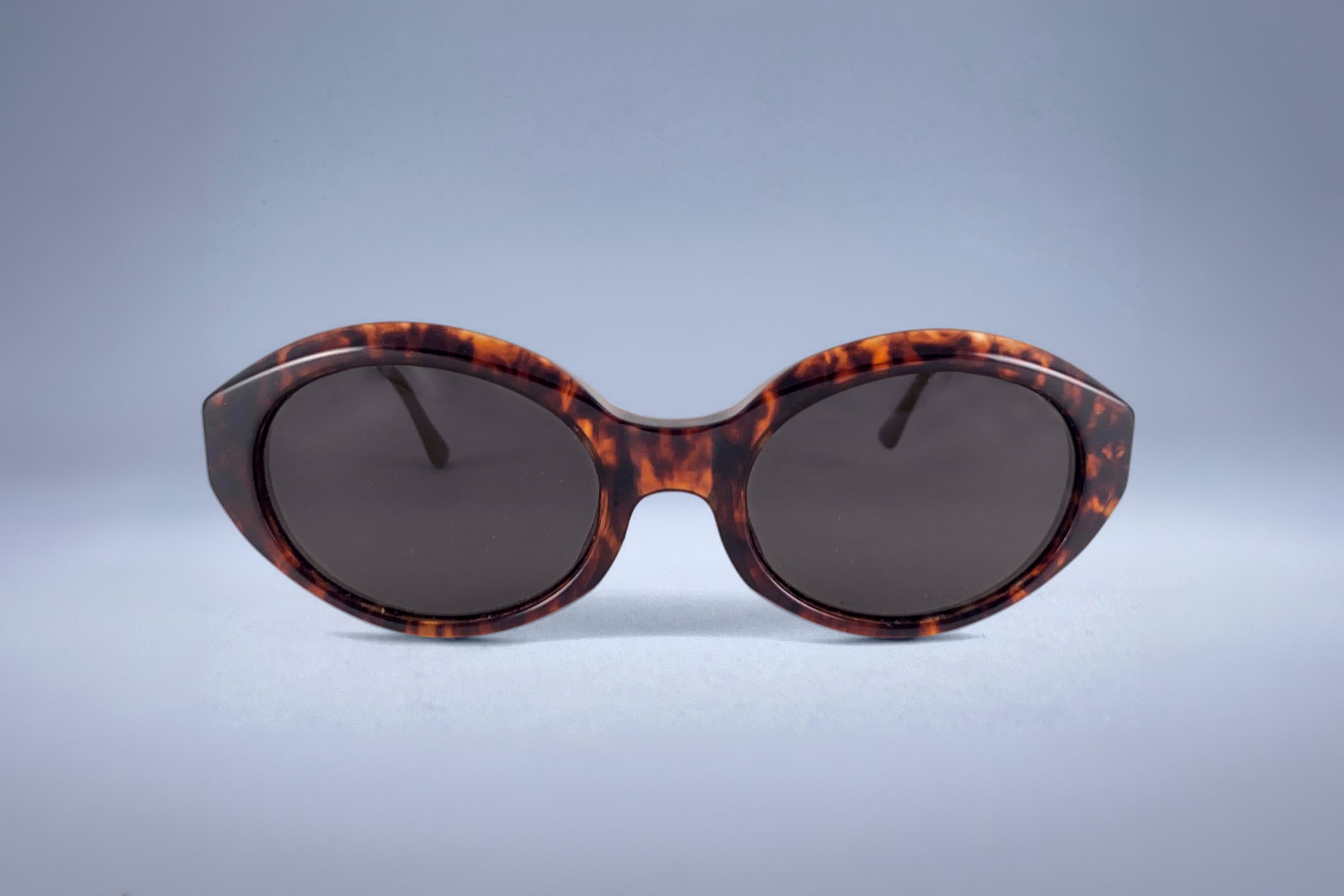 Vintage Yves Saint Laurent Oval Tortoise Sunglasses
