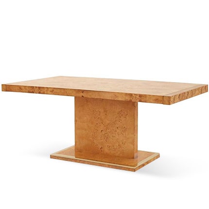 Burlwood Extendable Dining Table, 1970s