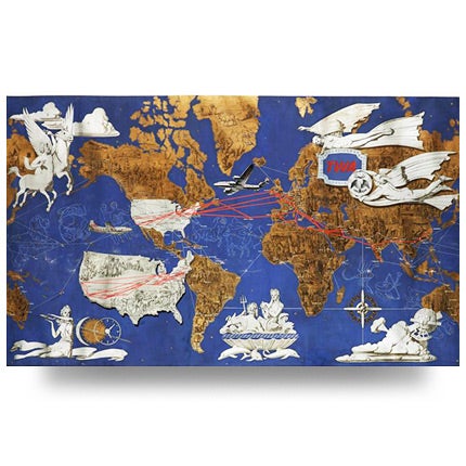 Original Billboard-Size TWA Advertising Poster, 1948