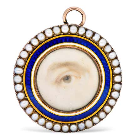 Lover’s Eye Pendant Brooch, 19th. Century