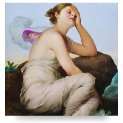 German Porcelain Plaque, ca. 1900