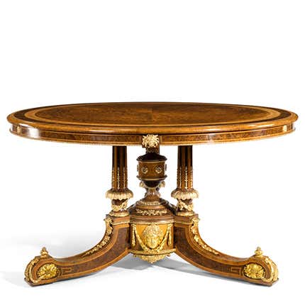 Holland & Sons Center Table, 19th Century