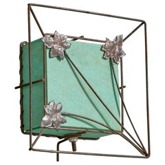 C.N. Burman & co, Wall Light, Iron, Vinyl, USA, 1950s
