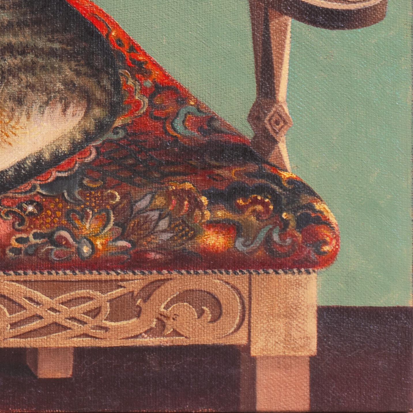 Sillón bordado sueco 