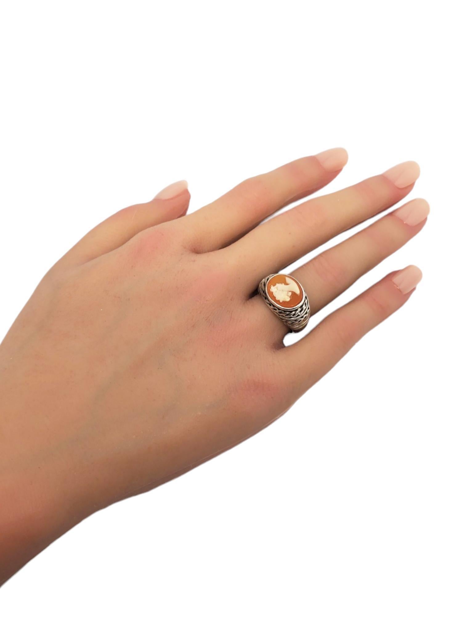 CNA Anello cammeo in argento sterling misura 7 #17547 in vendita 3