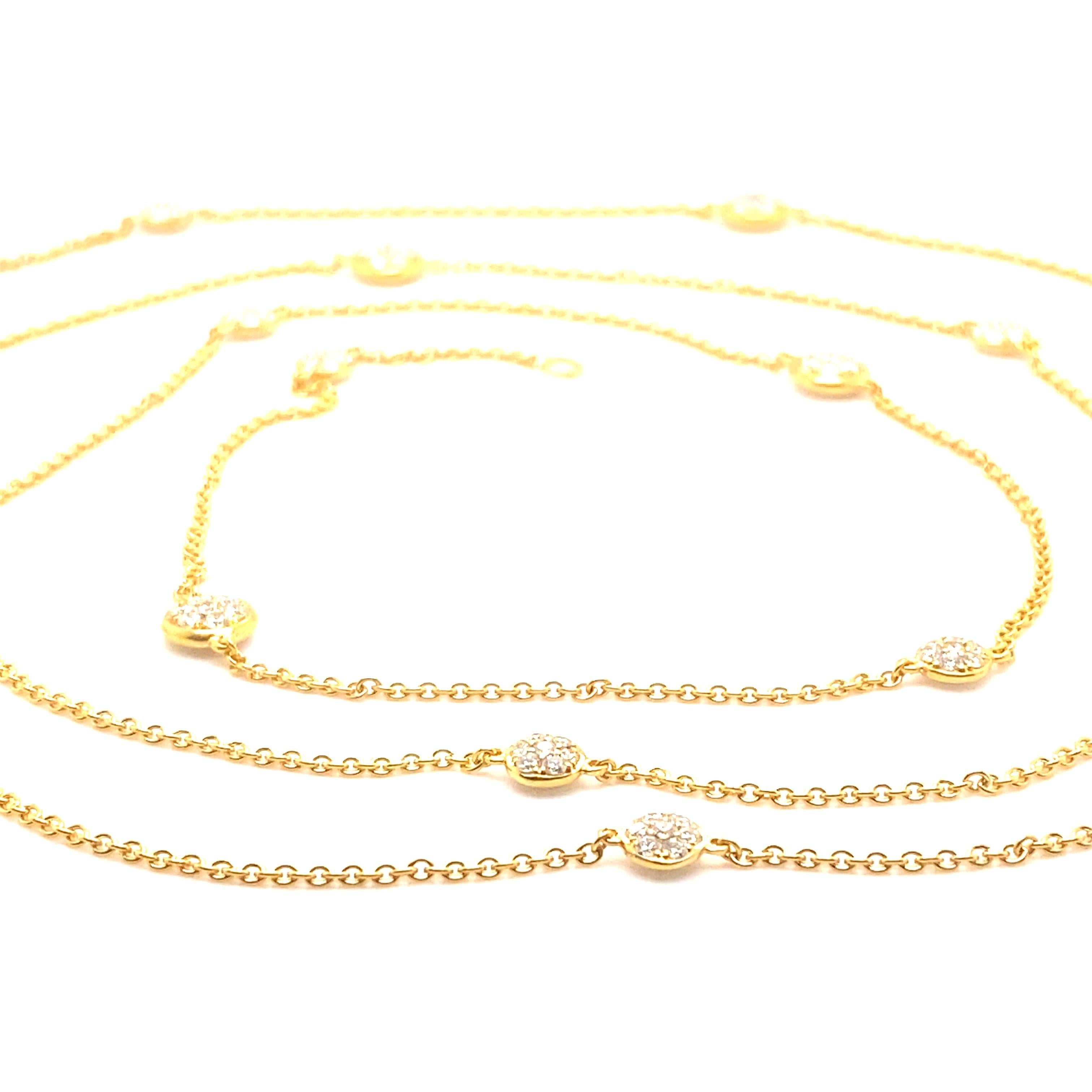 18K YELLOW GOLD CHAIN NECKLACE 40