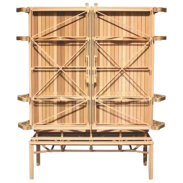Cnstr Cabinet, Solid Oak M by Paul Heijnen