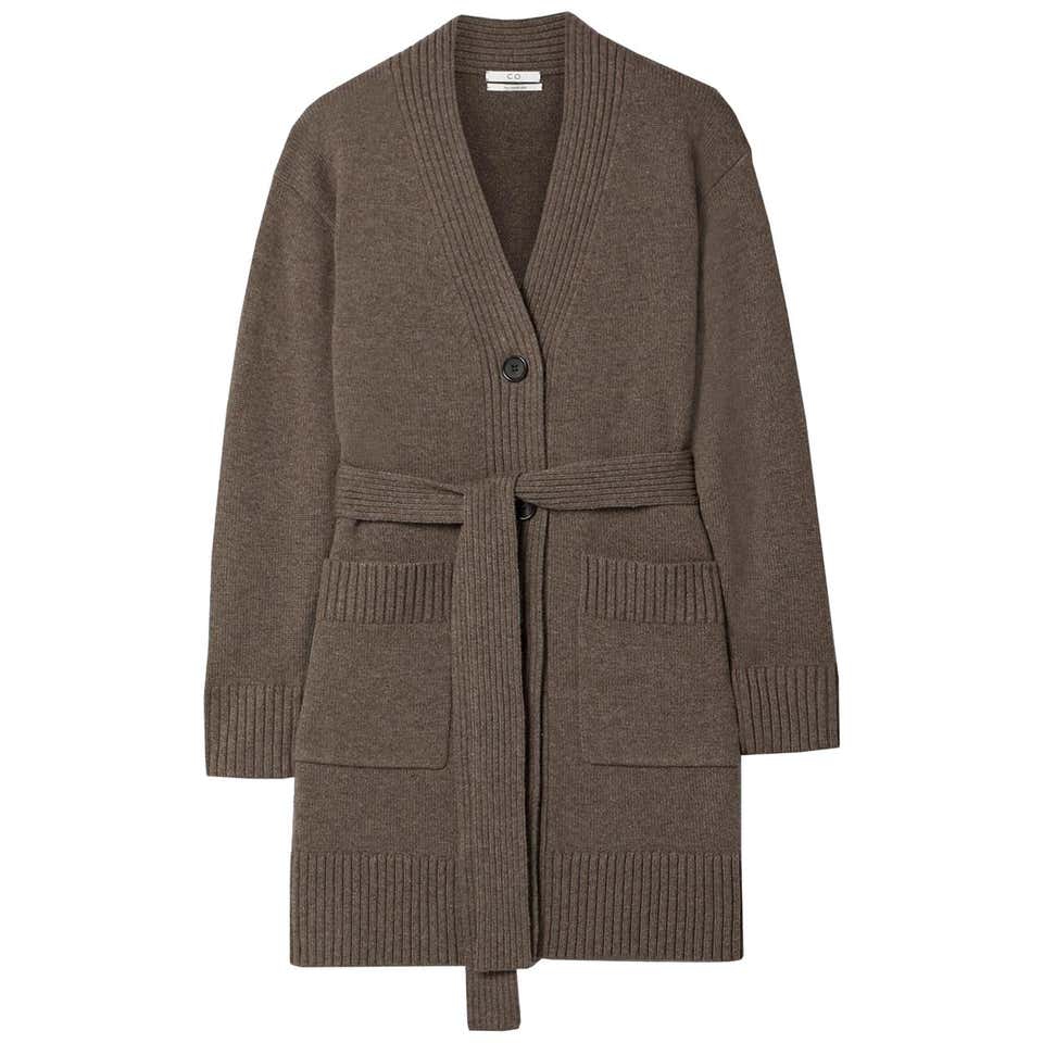 Co Belted Wool and Cashmere Blend Cardigan at 1stDibs