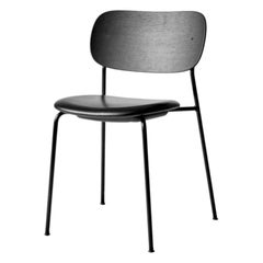 Co Chair, Black Oak Back, Dakar (0842) Seat, Black Legs