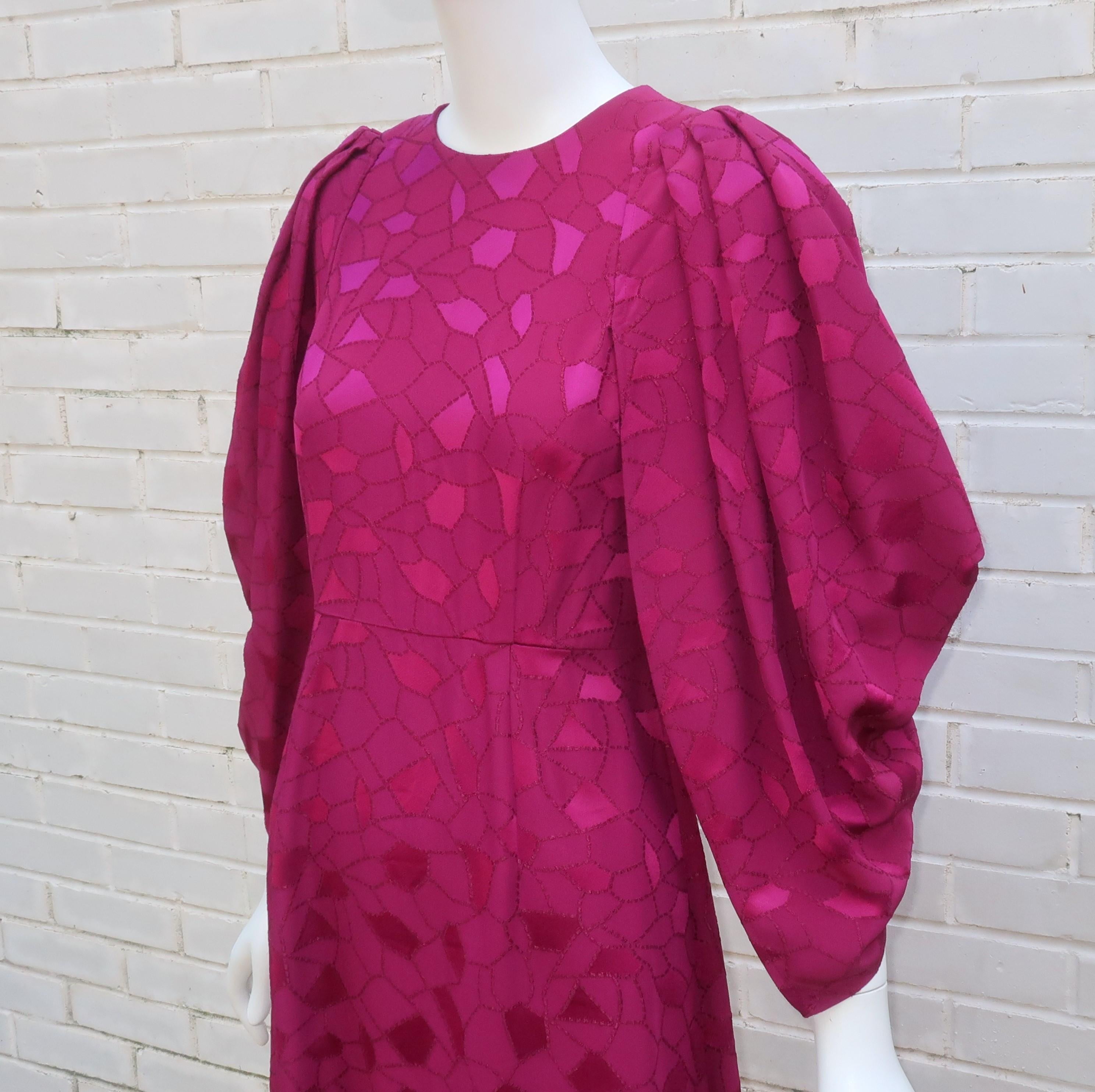 CO Cocoon Sleeve Magenta Dress, 2018 For Sale 1