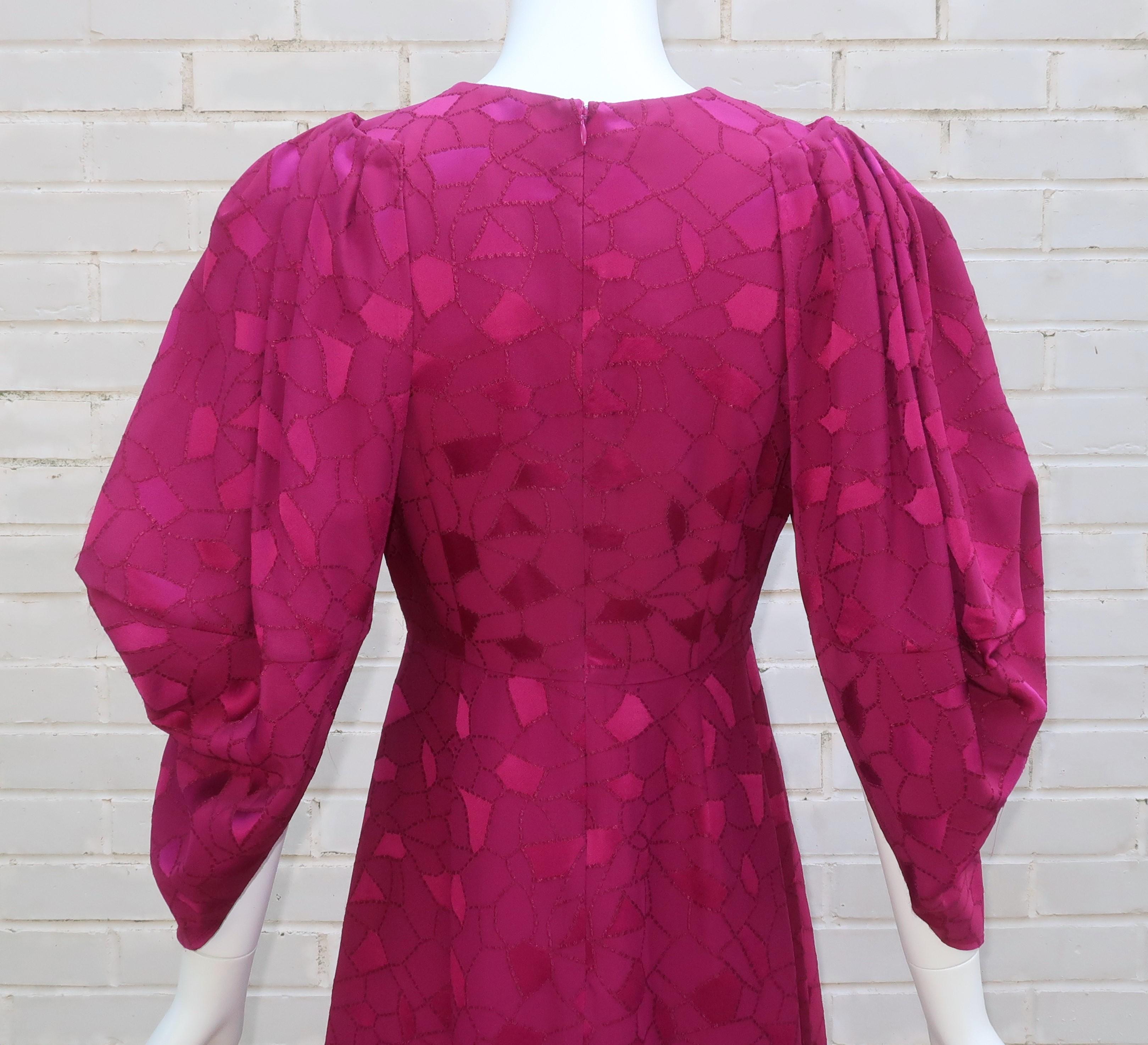 CO Cocoon Sleeve Magenta Dress, 2018 For Sale 4