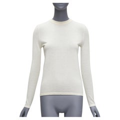 CO. COLLECTION 100% cashmere cream crew neck long sleeve sweater XS