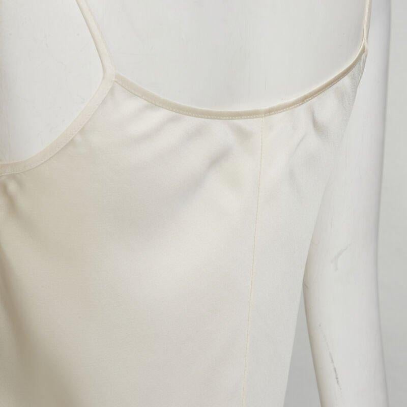 CO COLLECTION canotta beige in lana rayon XS in vendita 2