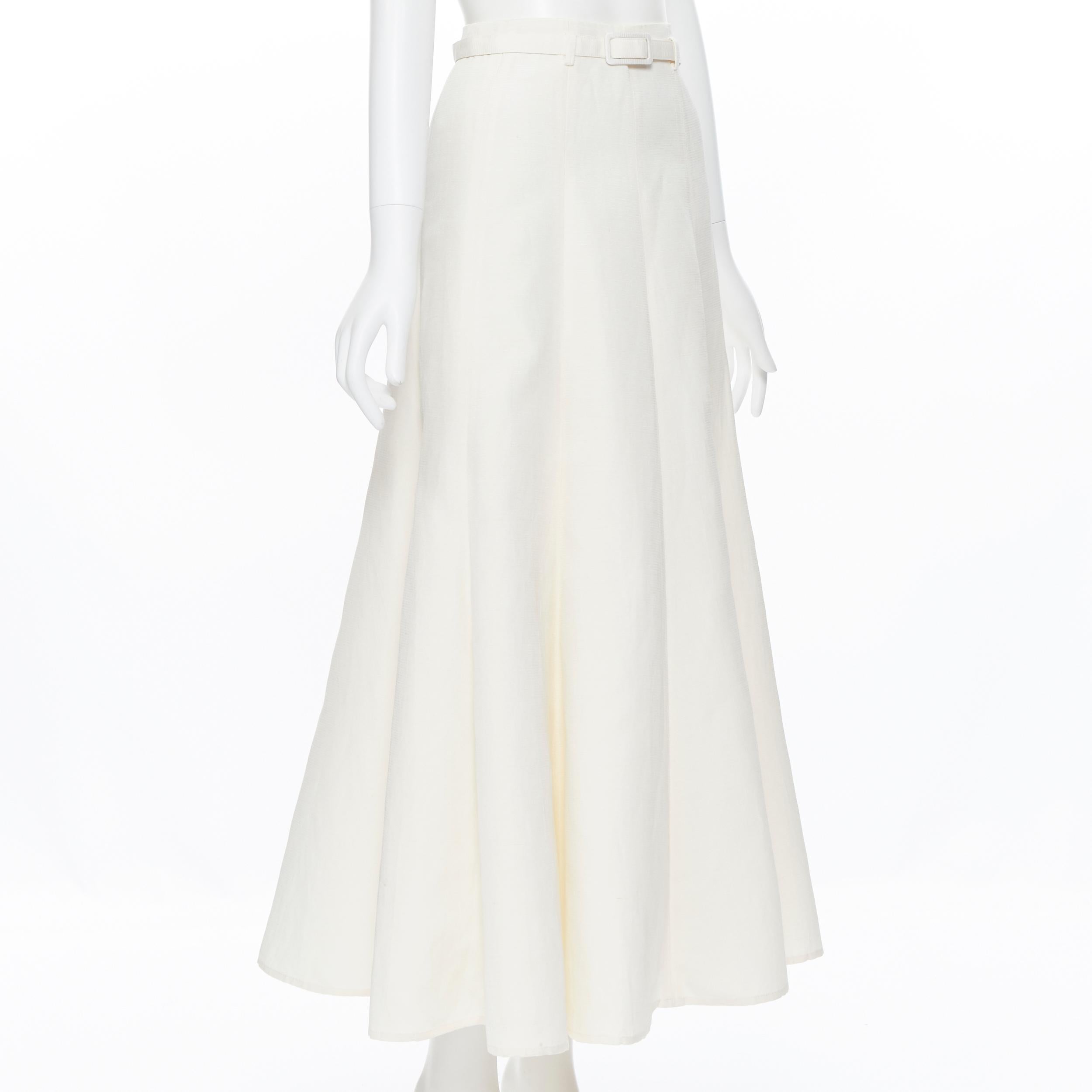 white silk skirt midi