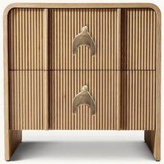 Poignée de meuble en laiton - Pièce en laiton co-créée, 11 × 9 cm