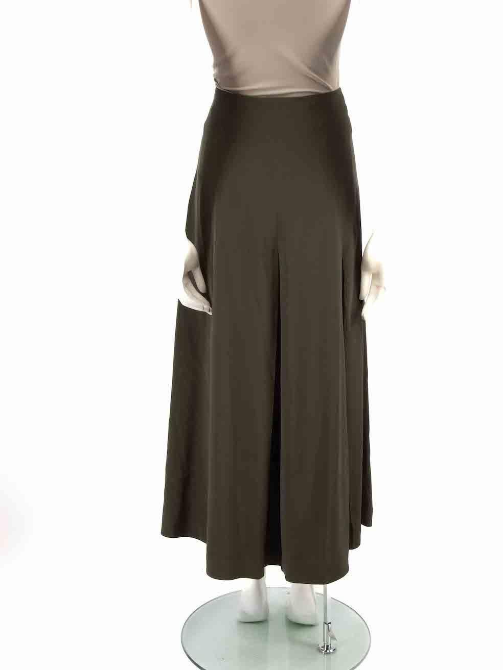 CO F/W20 Green Pleated Midi Skirt Size M In Good Condition For Sale In London, GB