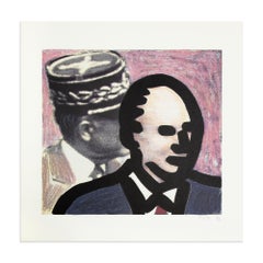 C.O. Paeffgen, Charles de Gaulle - Stampa firmata, 1992, Pop Art, Ritratto