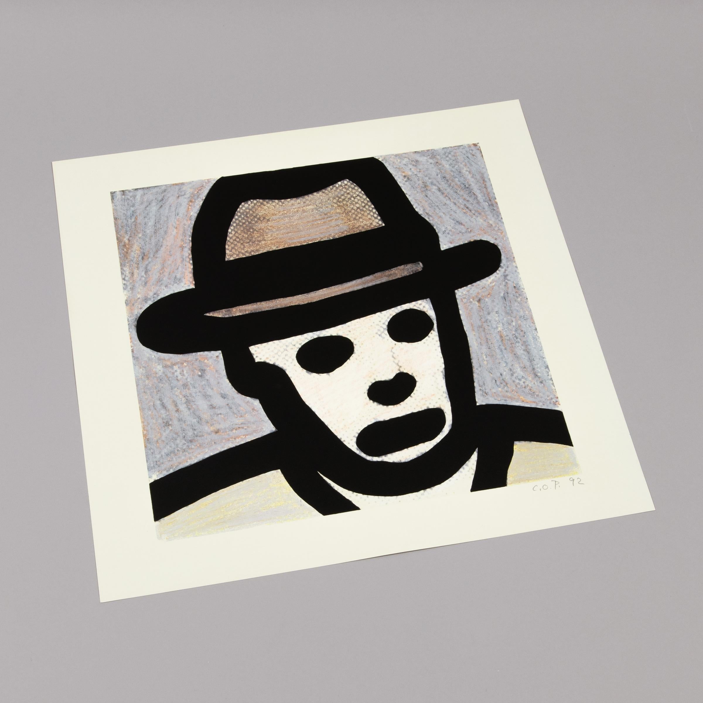 C.O. Paeffgen, Joseph Beuys - Impression signée, 1992, Pop Art, Portrait 2