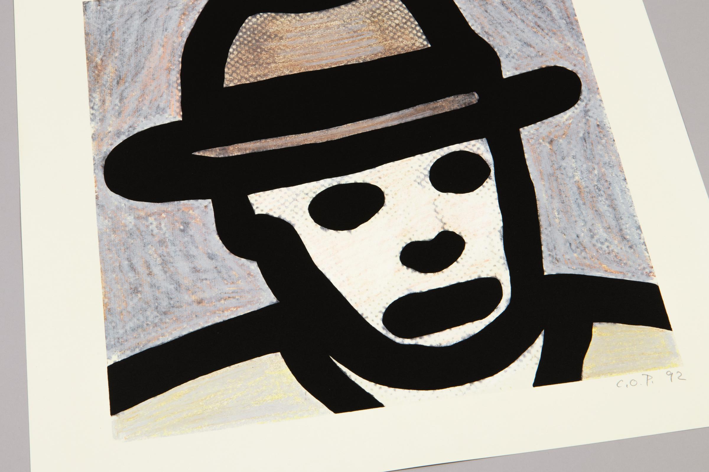 C.O. Paeffgen, Joseph Beuys - Impression signée, 1992, Pop Art, Portrait 3