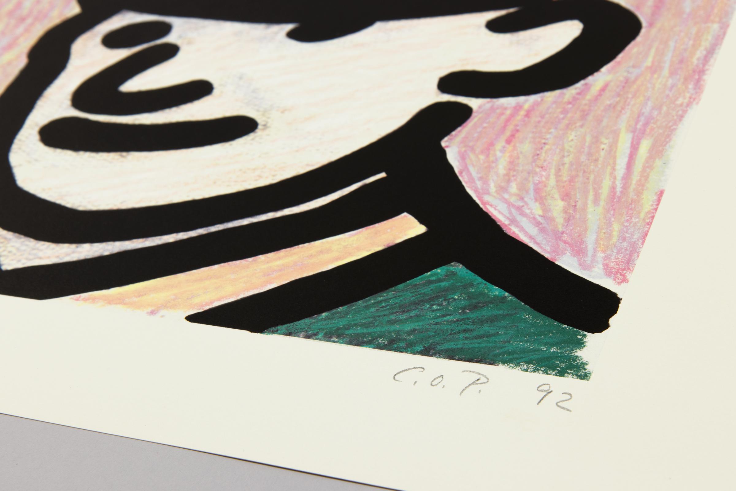 C.O. Paeffgen, Poliziste - Impression signée, 1992, Pop Art, Portrait en vente 1