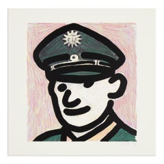 C.O. Paeffgen, Polizist - Impresión firmada, 1992, Pop Art, Retrato