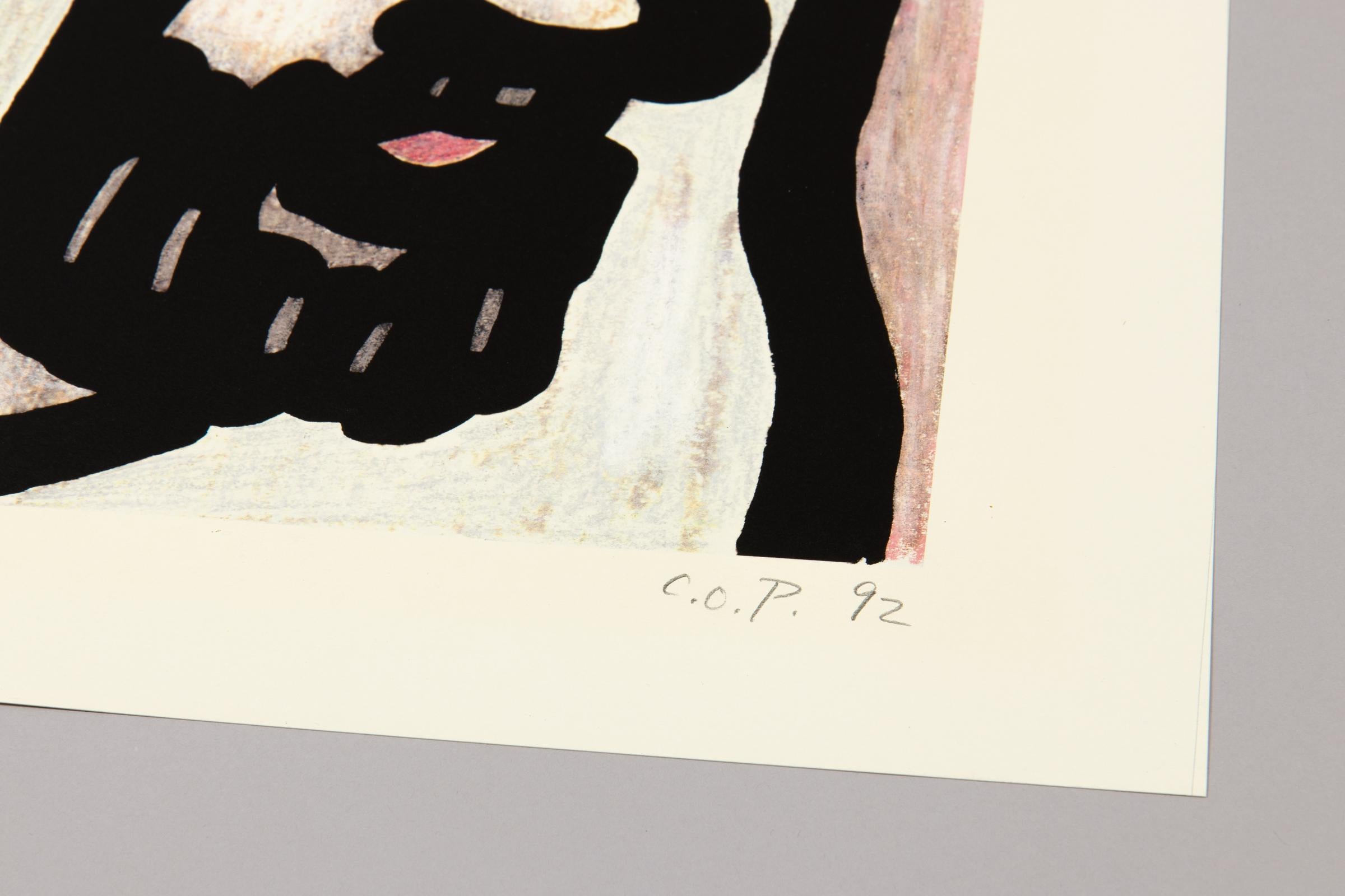 C.O. Paeffgen, Scheich - Signed Print, 1992, Pop Art, Portrait For Sale 2