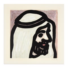 C.O. Paeffgen, Scheich - Stampa firmata, 1992, Pop Art, Ritratto