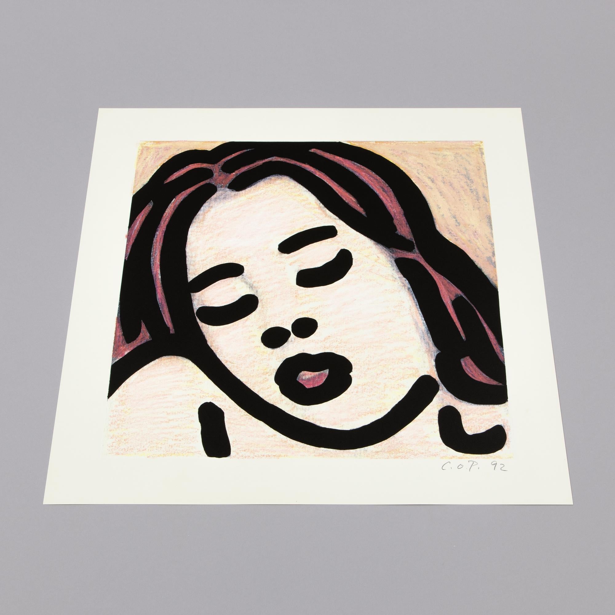 C.O. Paeffgen, Senza titolo - Stampa firmata, 1992, Pop Art, Ritratto 1