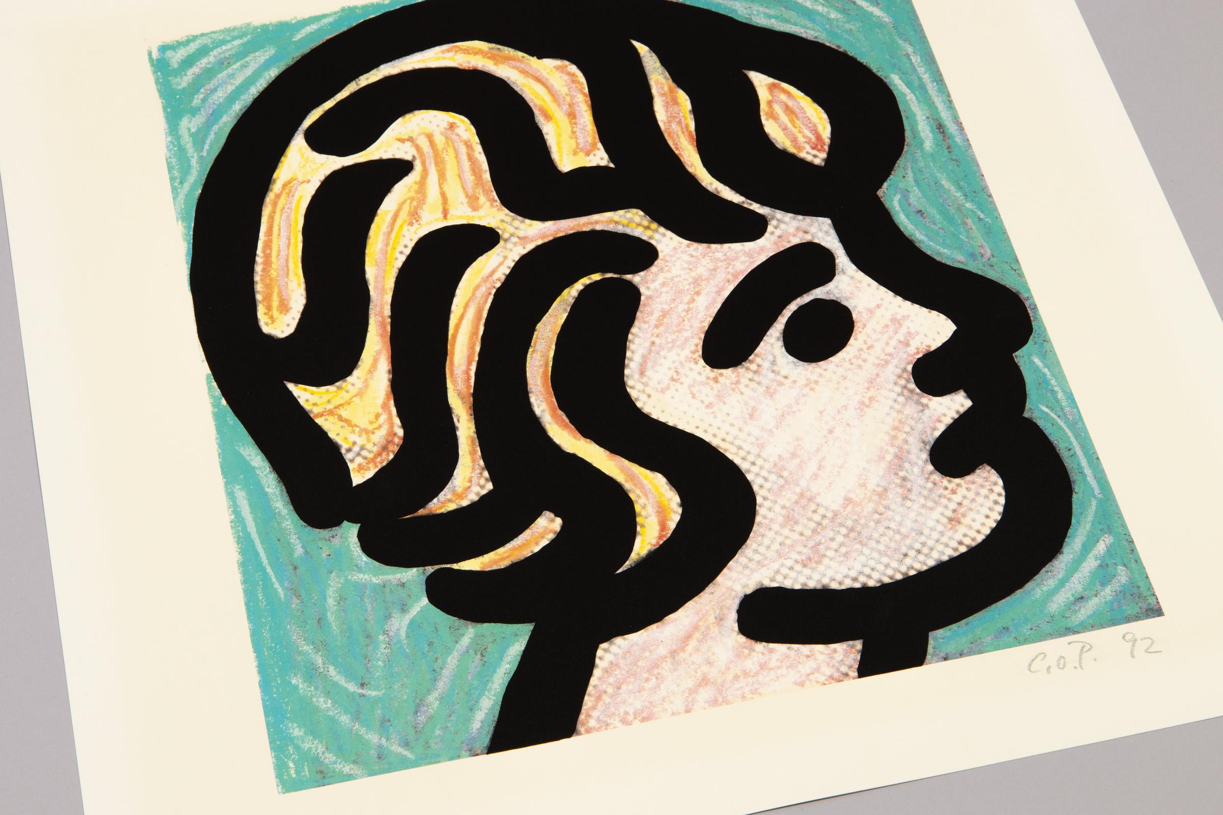 C.O. Paeffgen, Sans titre - Impression signée, 1992, Pop Art, Portrait en vente 1