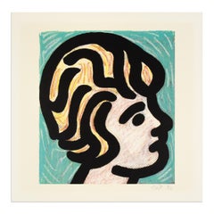 C.O. Paeffgen, Ohne Titel – signierter Druck, 1992, Pop Art, Porträt