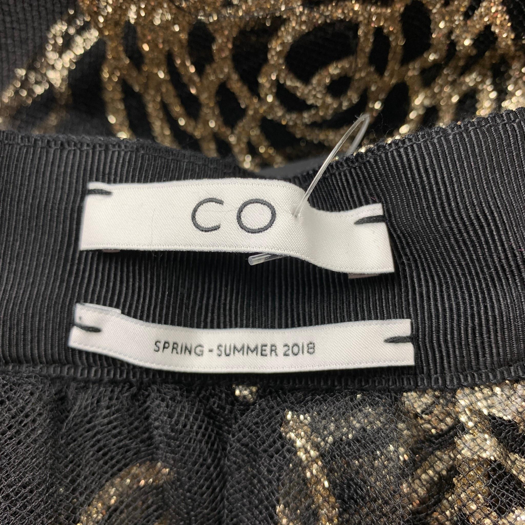 CO S/S 2018 Waist Size One Size Metallic Black & Gold Tule Collar 1