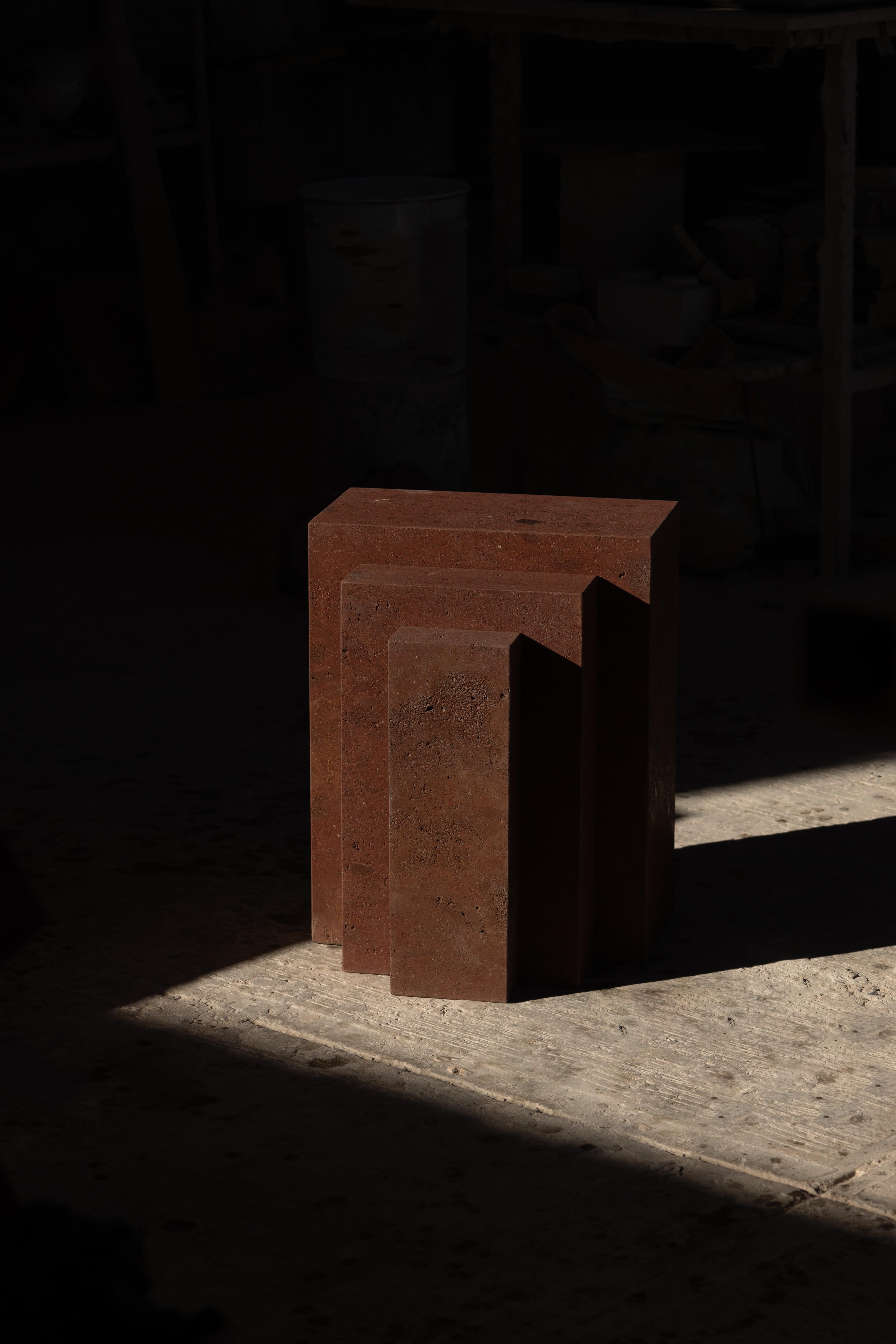Mexican Coa Side Table Tezontle For Sale