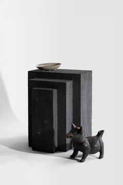 Coa Side Table Volcanic Stone