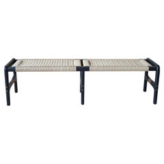 Coa Woven Bench in Black Oak
