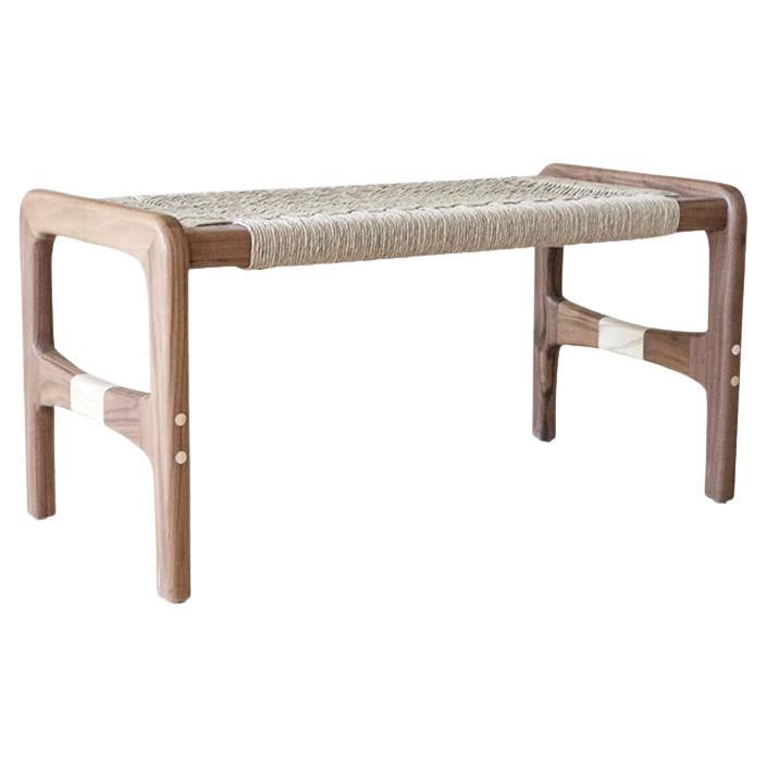 Coa Geflechtbank in Nussbaum