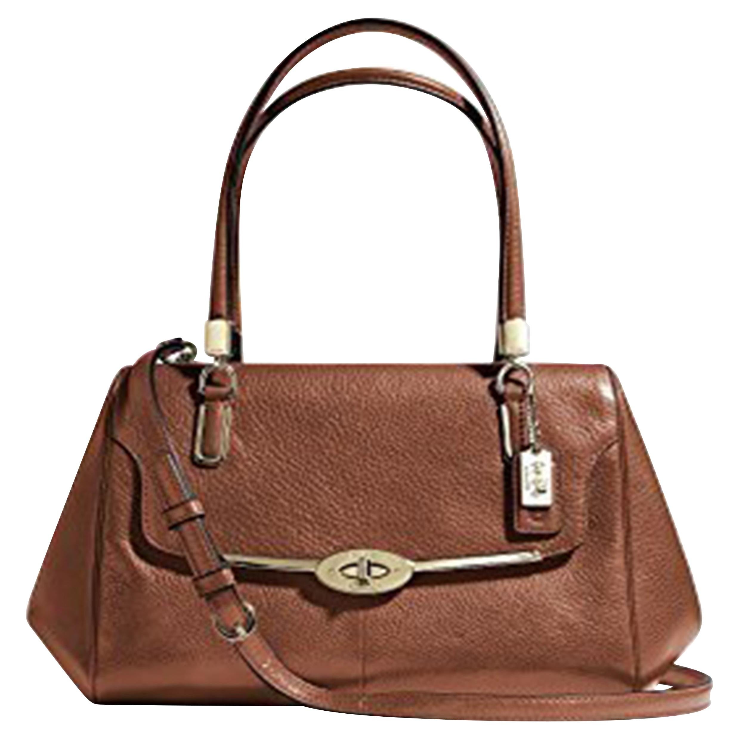 Coach 25169 Brown Leather Satchel Ladies Shoulder Bag At 1stDibs 