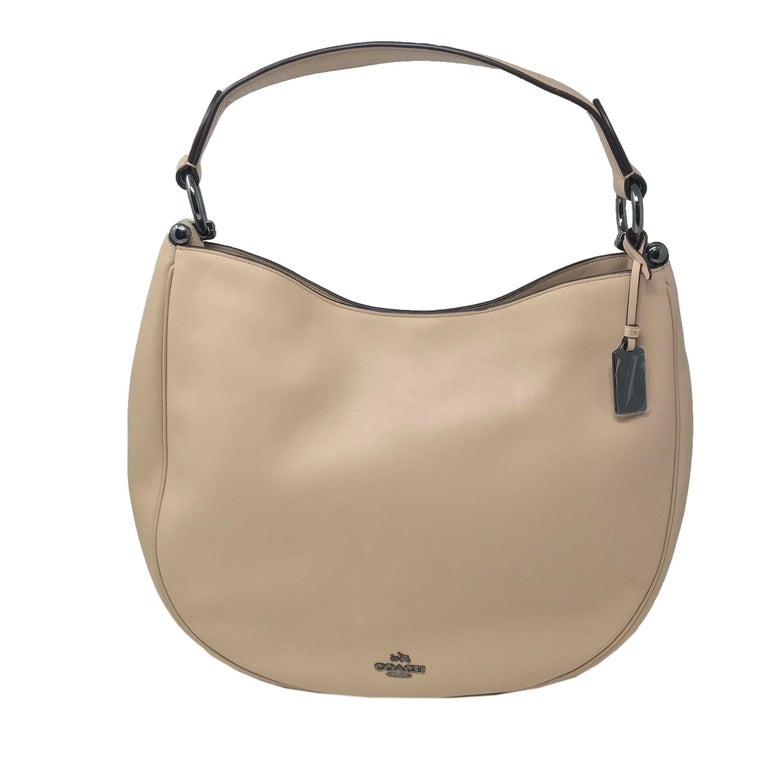 Coach 36026 Nomad Hobo Beige Leather Ladies Purse For Sale at 1stDibs | coach  beige leather handbag, coach nomad hobo, coach beige purse
