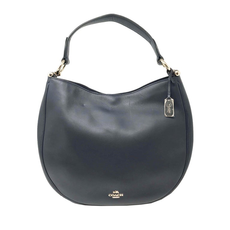 Coach 36026 Nomad Hobo In Glovetan Leather Navy Blue Ladies Bag For Sale at  1stDibs