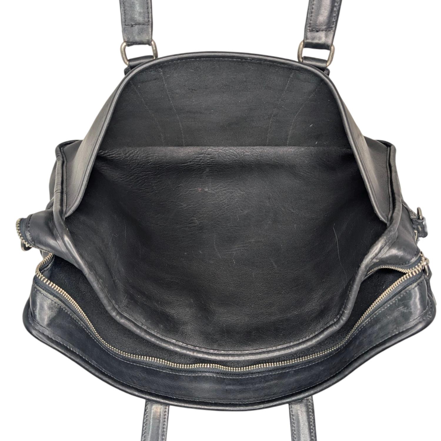 Coach 90s Embassy Large Briefcase en cuir noir en vente 2