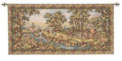 Coach and Four Loom Woven Tapestry - 2'11" x 6'7"