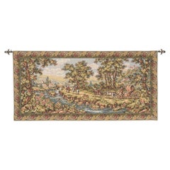 Coach and Four Loom Woven Tapestry - 2'11" x 6'7"