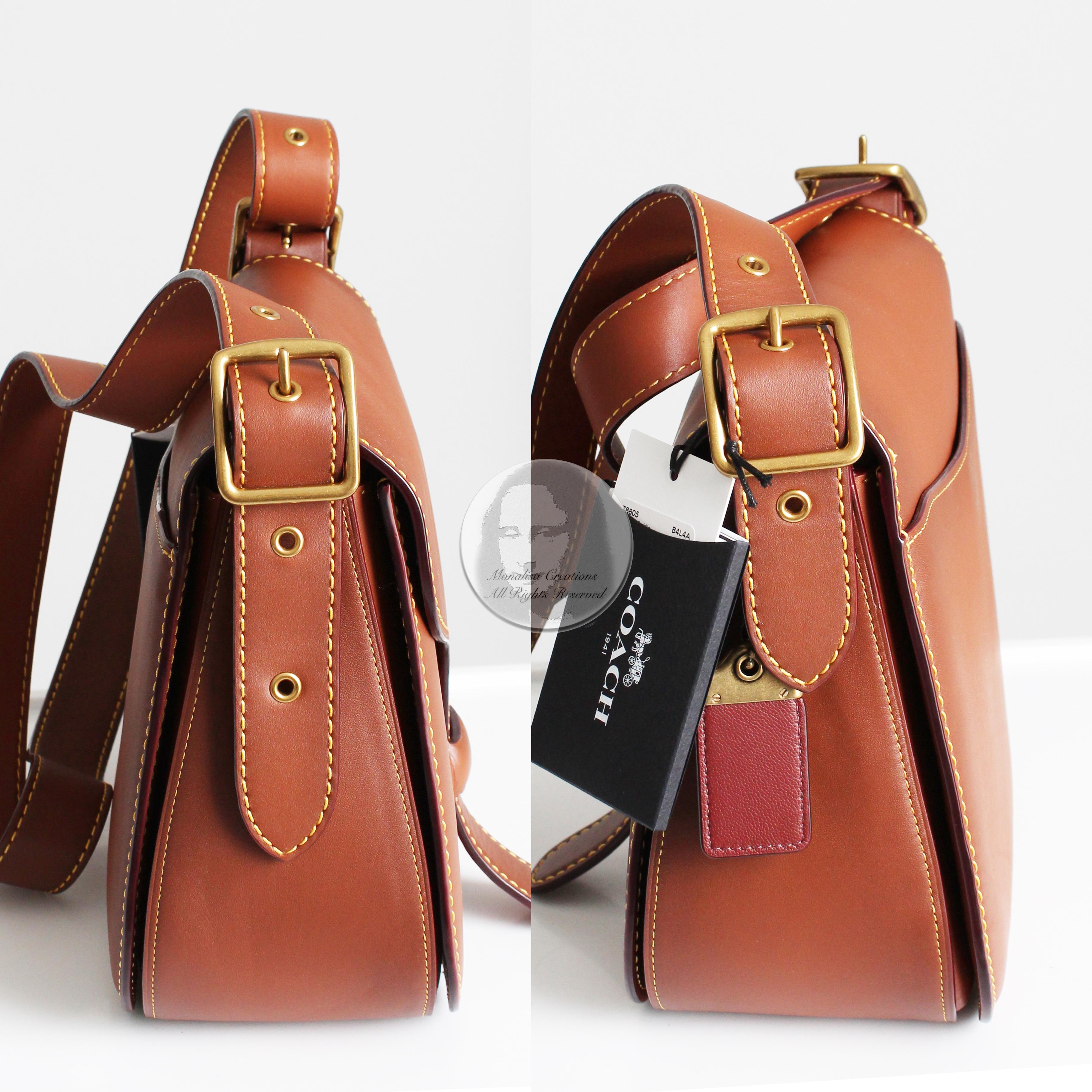 Women's or Men's Coach Archive Courier Bag Saddle Leather Shoulder Bag Bonnie Cashin Design NWT