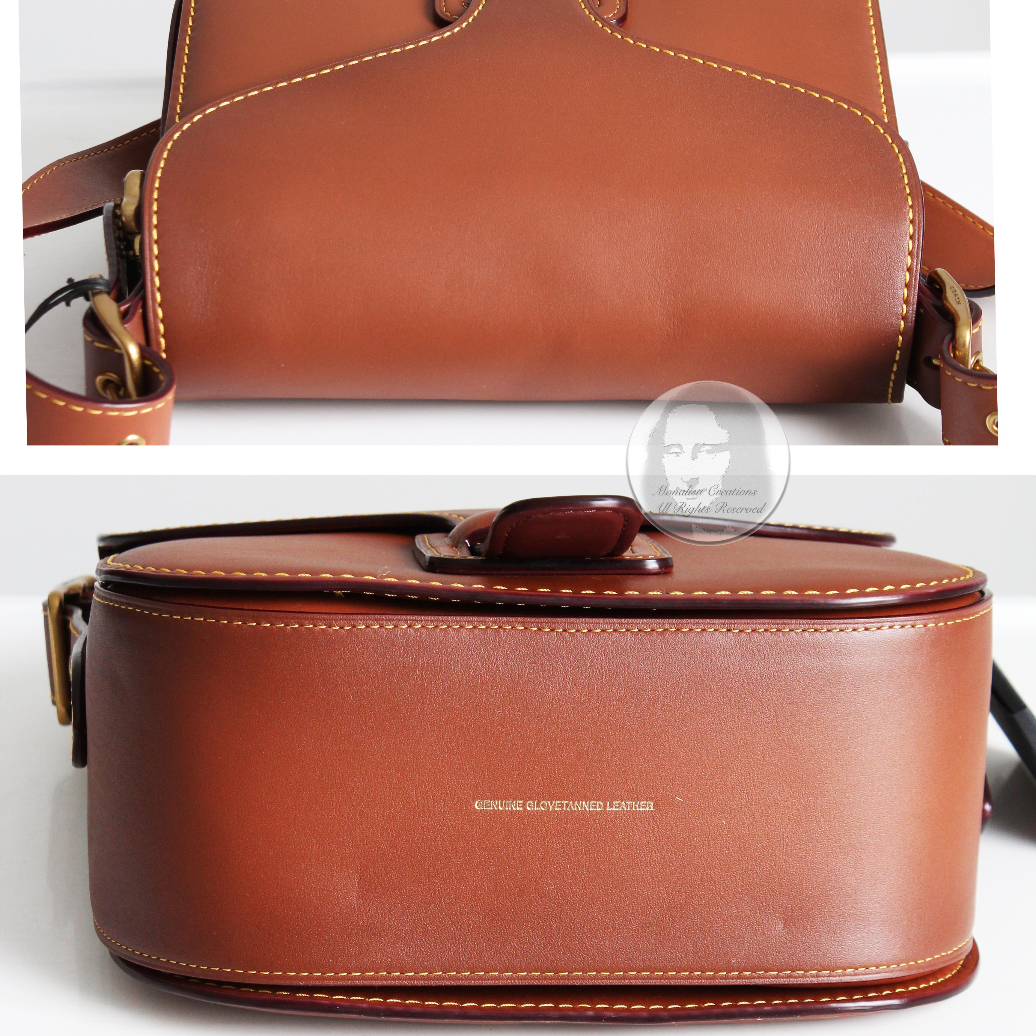 Coach Archive Courier Bag Saddle Leather Shoulder Bag Bonnie Cashin Design NWT 2