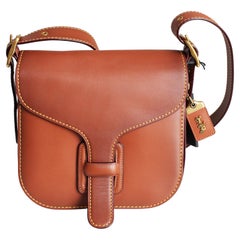 Coach Archive Courier Bag Saddle Leather Shoulder Bag Bonnie Cashin Design NWT