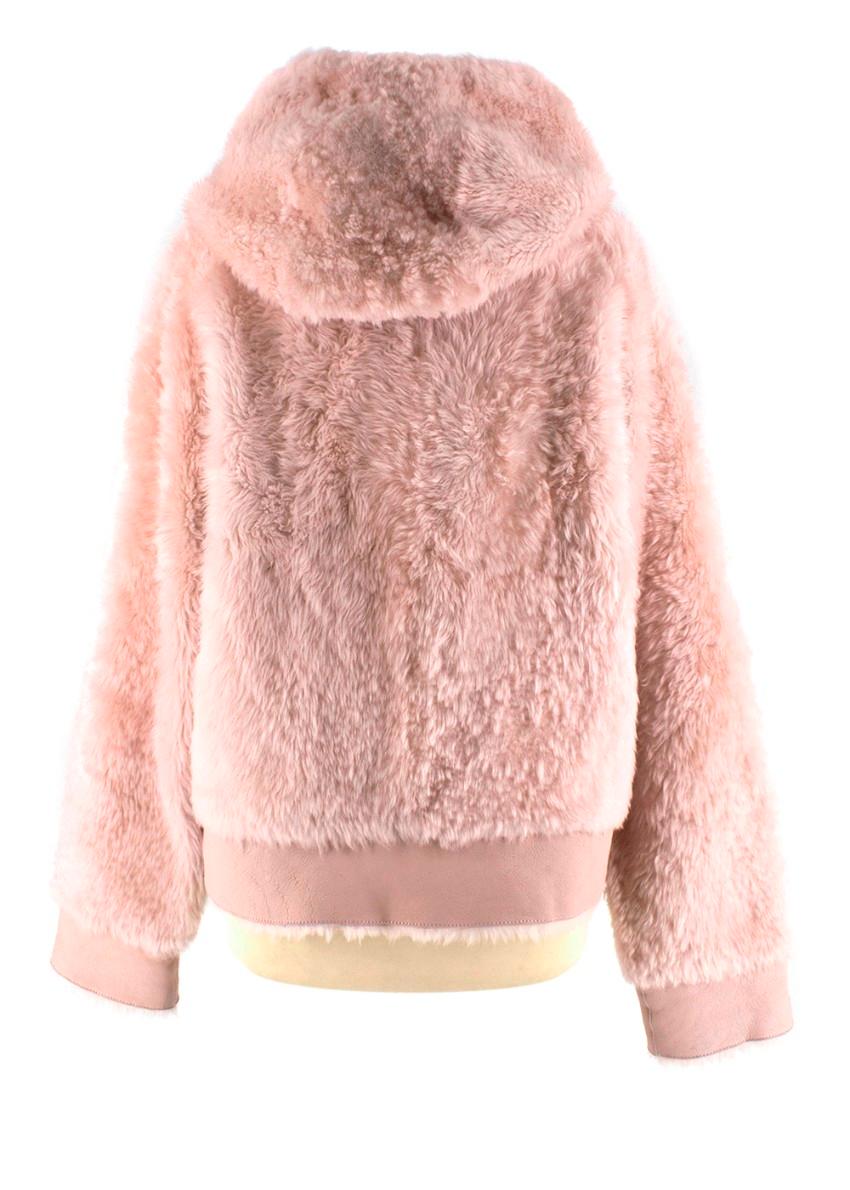 pink shearling jacket