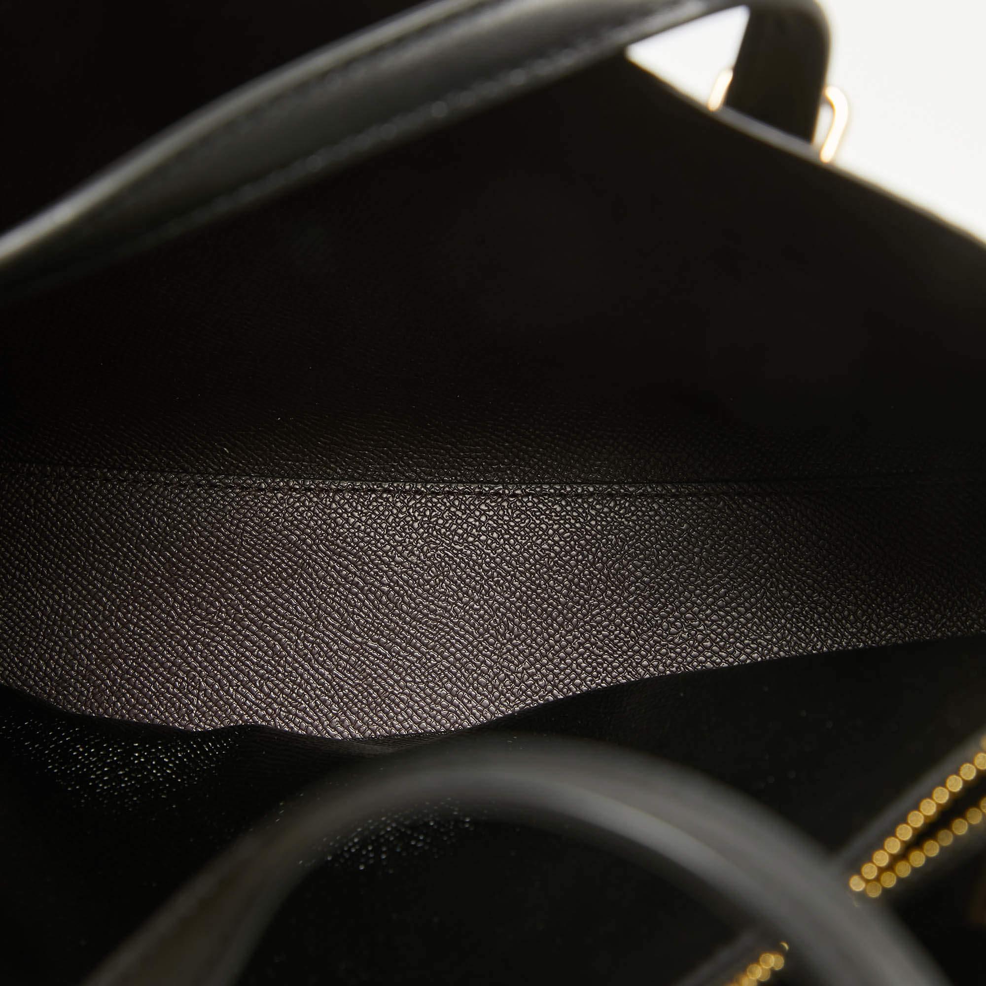 Coach Beige/Black Signature Coated Canvas and Leather Molly 25 Tote For Sale 3